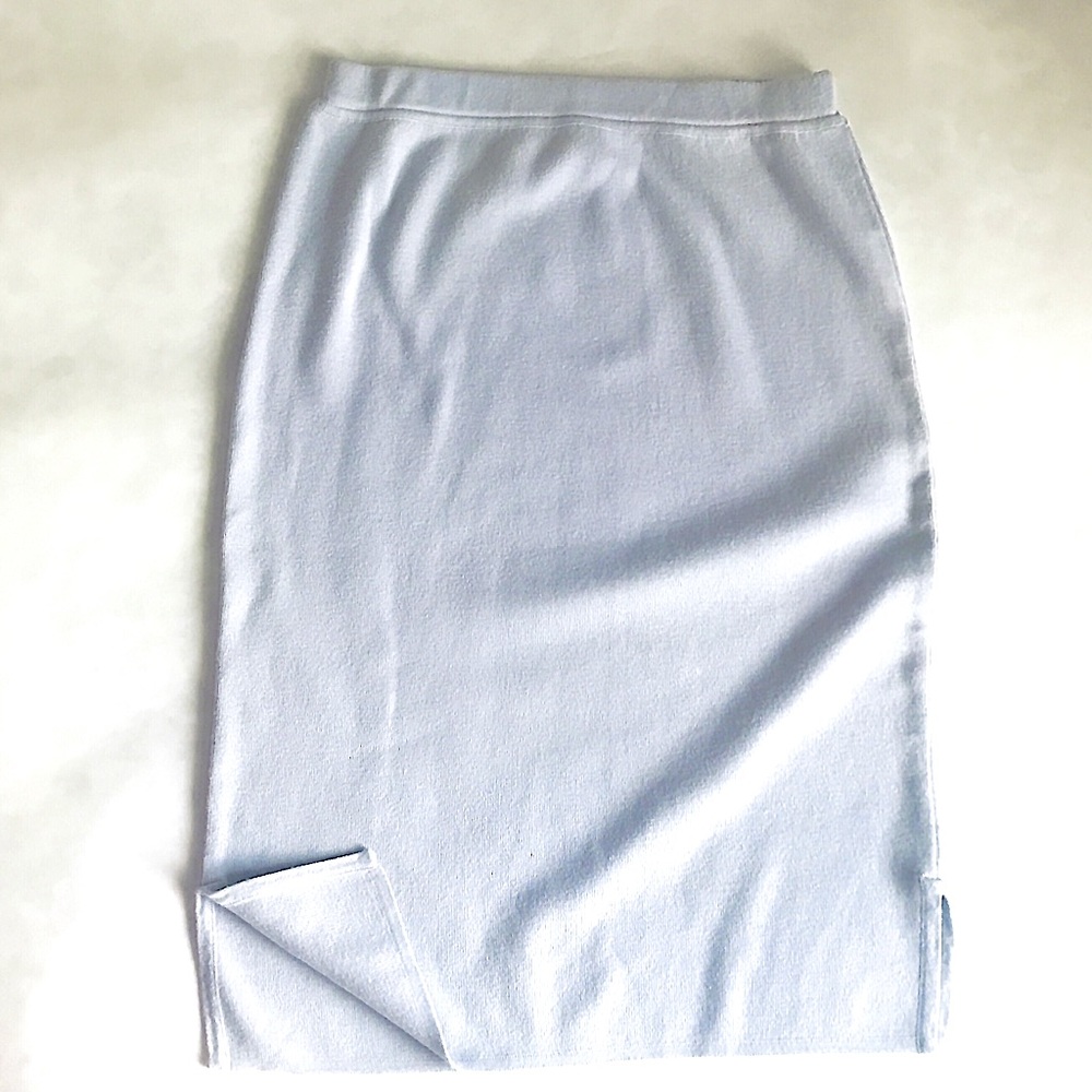 Nina Ricci, Pale Blue, knit, pencil skirt, size S